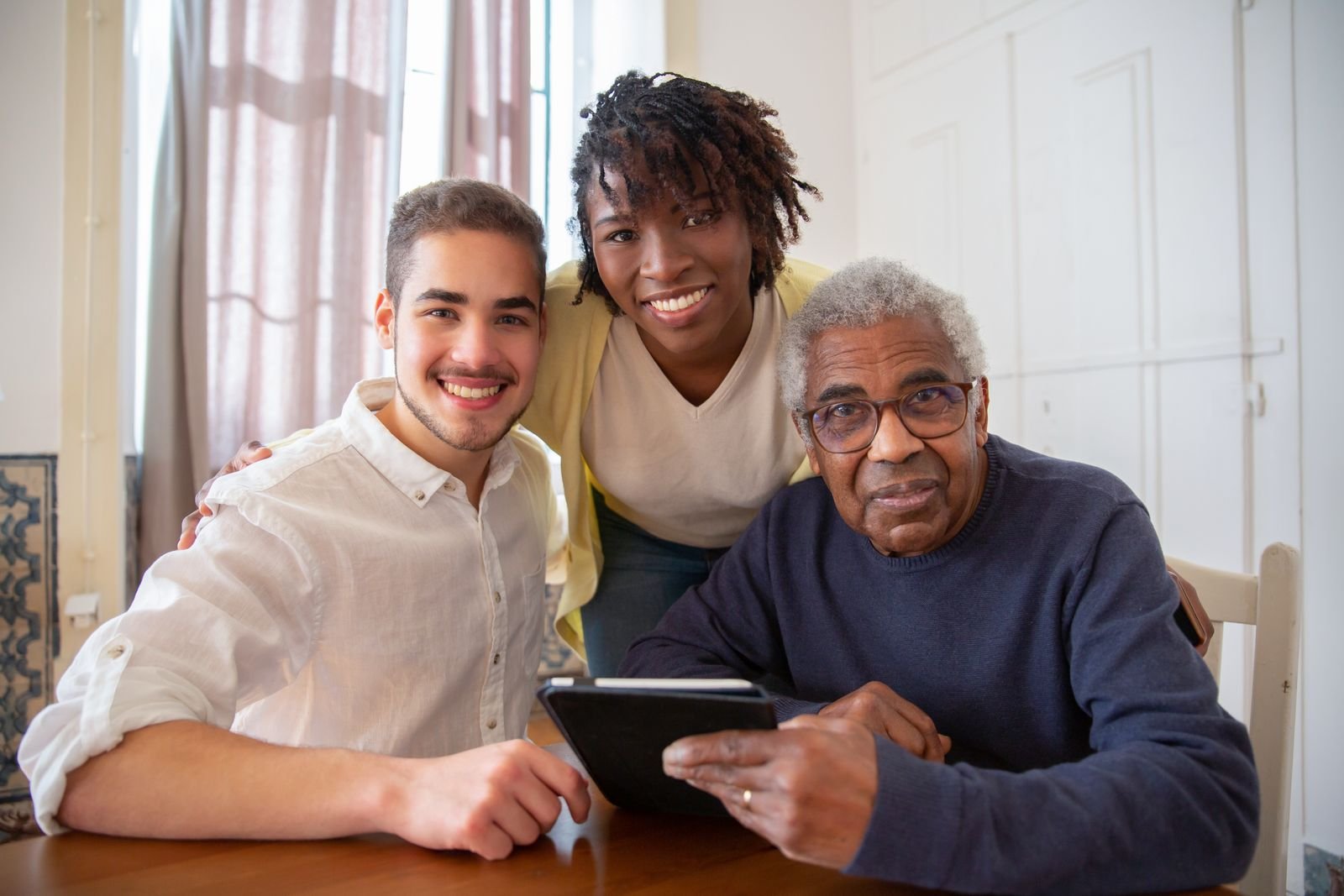 Resident receiving personal care
